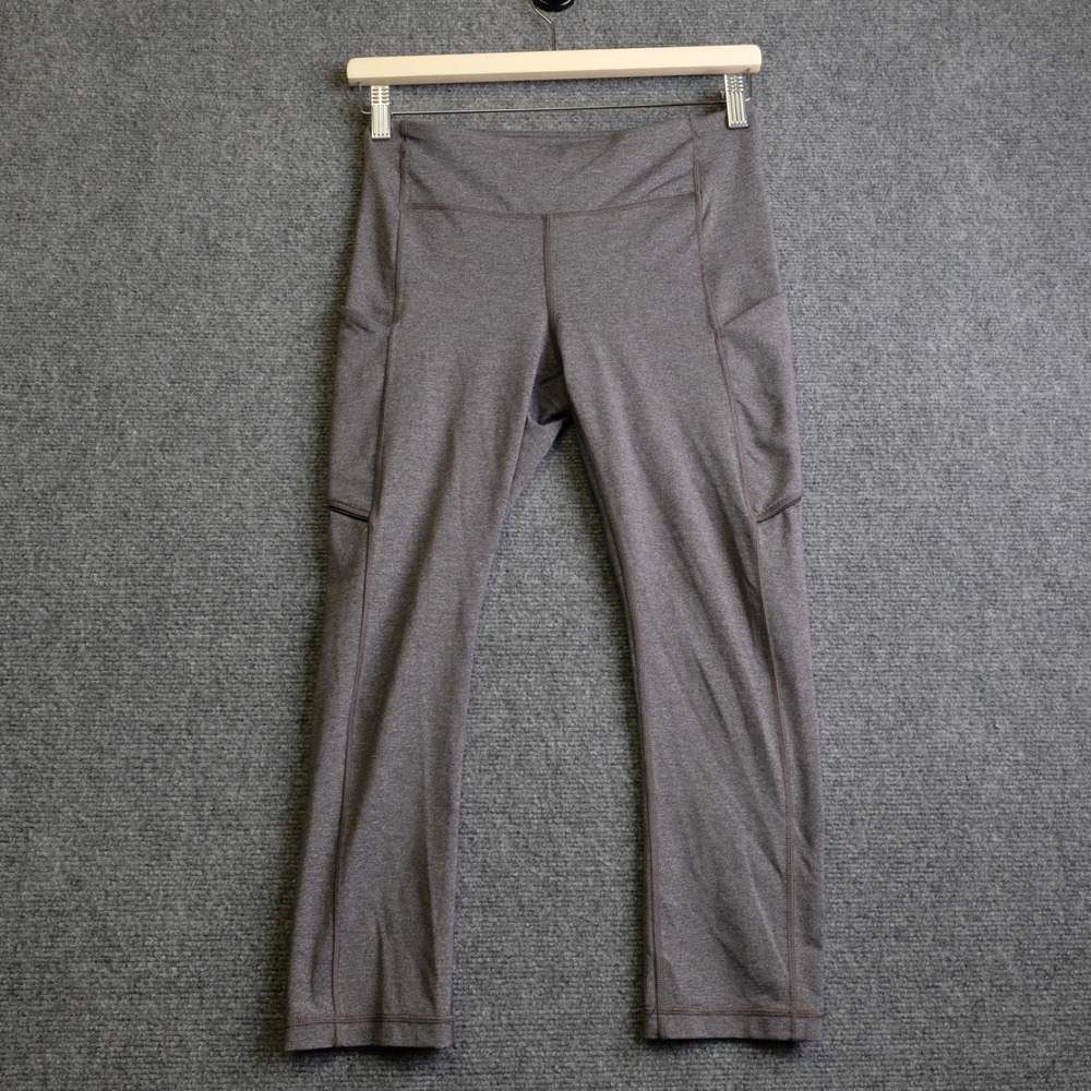 Lululemon Speed Up Crop Leggings Womens 6 Gray Athletic Yoga Running Workout
